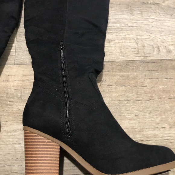 Sugar Wendie Black Boots sz 6 - Picture 3 of 6